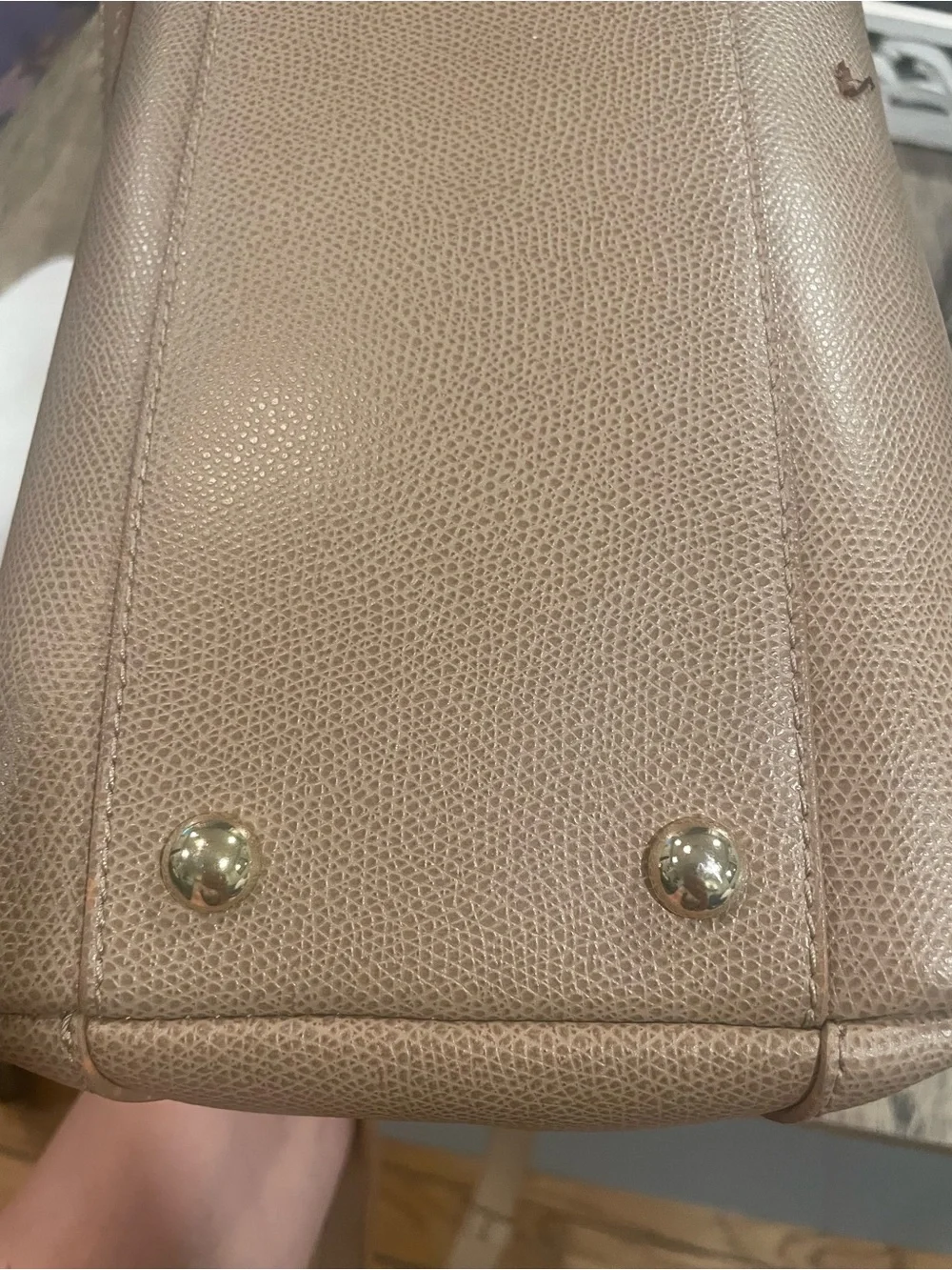 Furla Camel Tan Dome Satchel with Detachable Strap